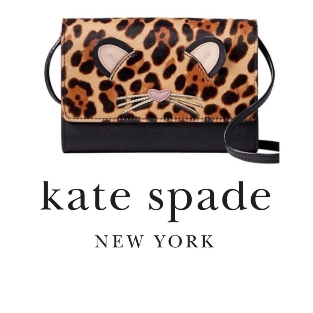 Kate Spade NWT Leopard Print Crossbody Bag - Picture 4 of 16